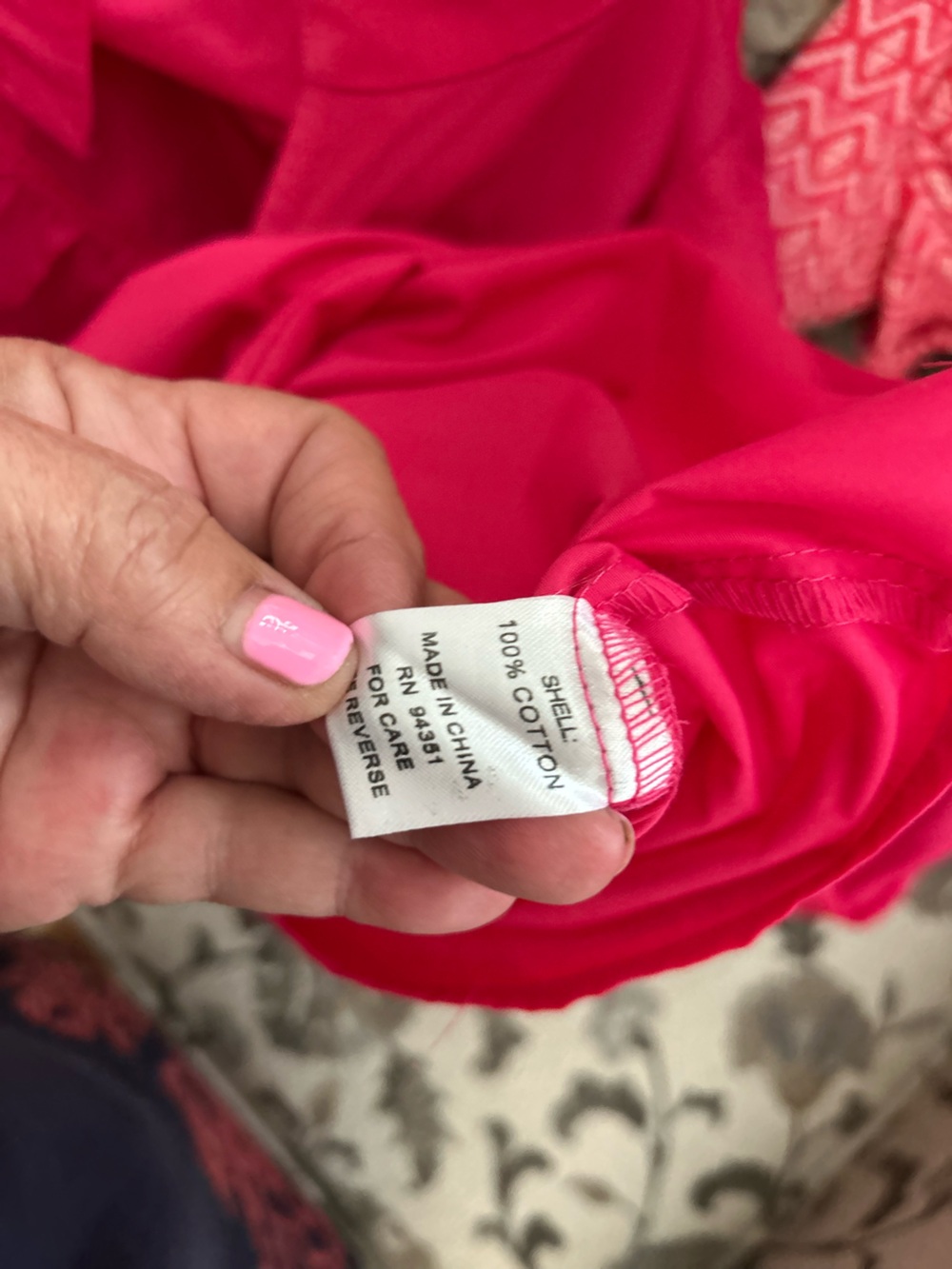Jade Hot Pink Ruffle Stand Collar Popover Blouse - Picture 7 of 9